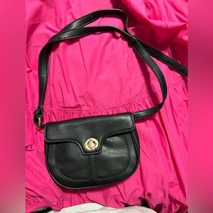 Black and gold purse